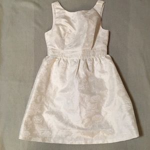 Anthropology “White Party Dress” Flounce Dress Ark & Co. NWT $98 Retail